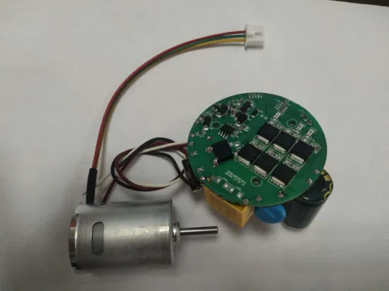 brushless DC motors with electronic control components