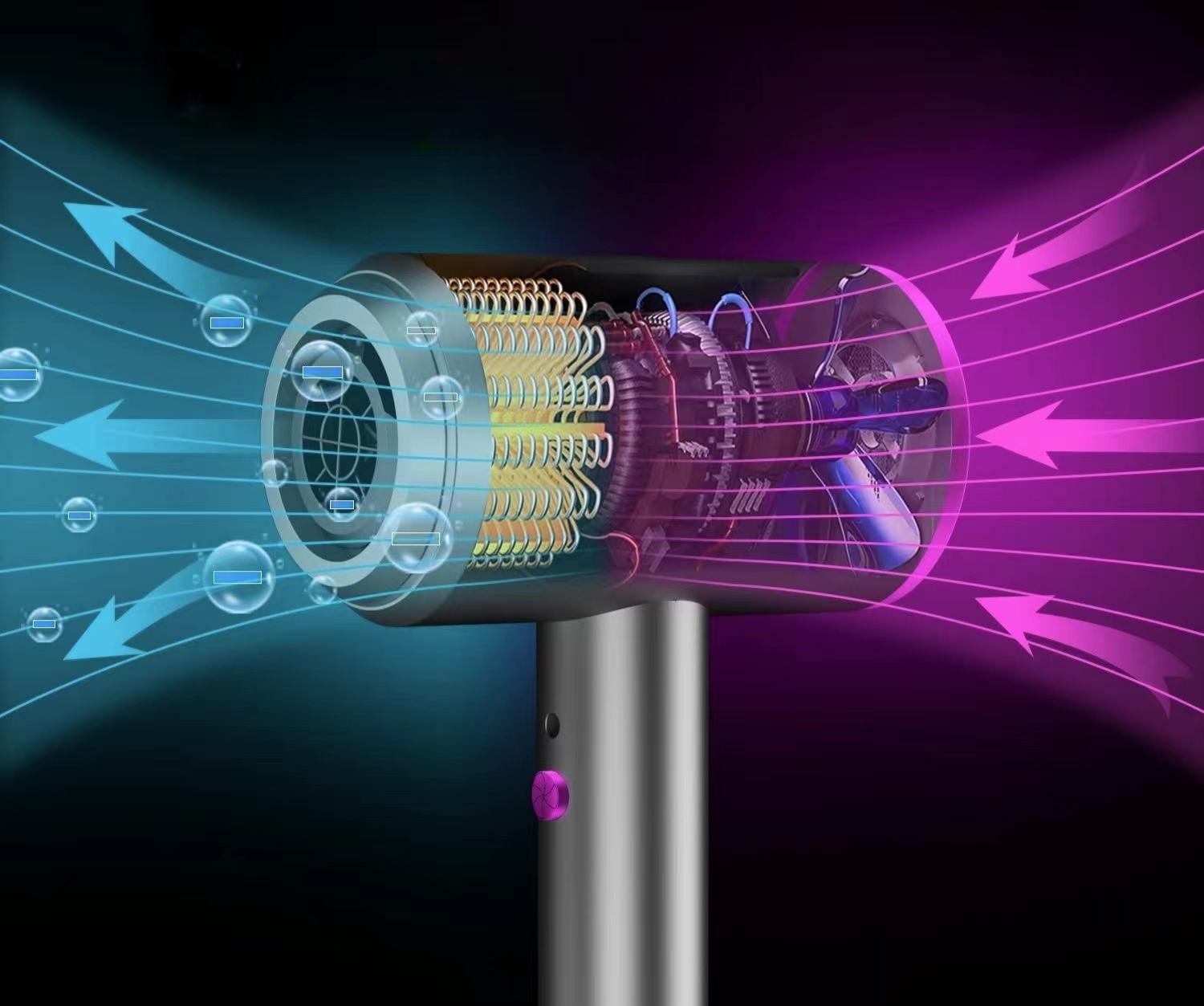 ionic technology in hair dryer