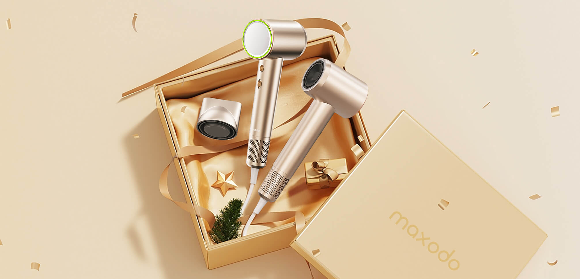 Maxodo Hair Dryer Packaged in Gift Box