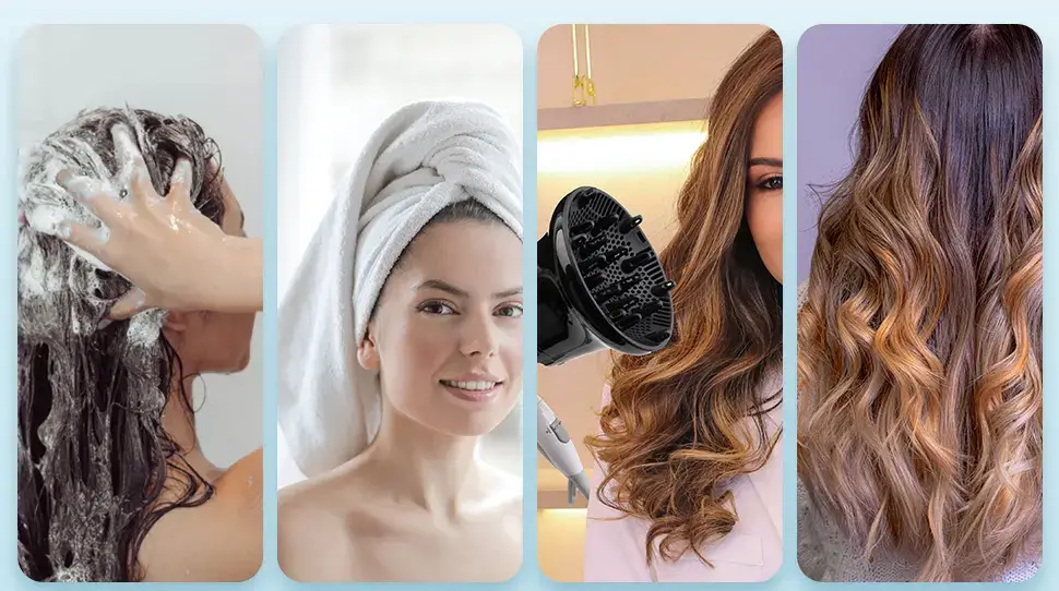 tips for using a hair dryer on curly hair